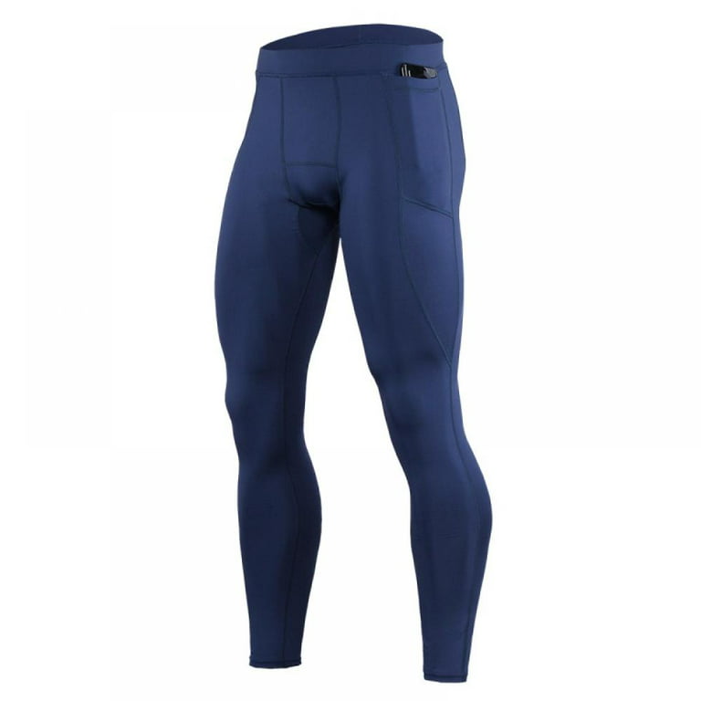 Men's Yoga Leggings Running Tights with Pockets Athletic Sports
