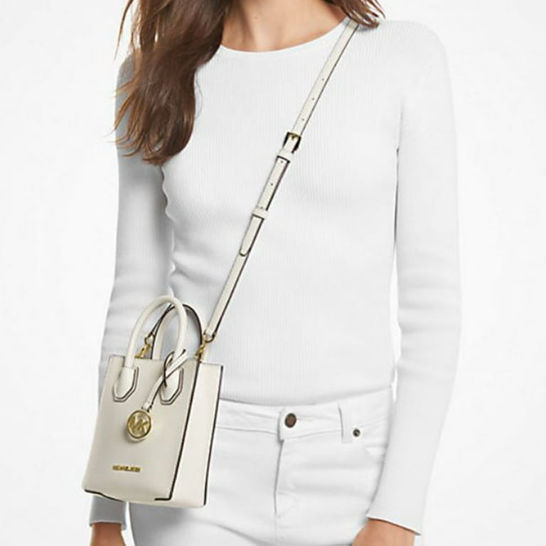 Michael Kors Womens Mercer Extra-Small Pebbled Leather