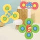 thumbnail image 4 of Suction Cup Spinning Toy Set Rotating Educational Toy Smooths Spinners Bath And Table Funs Safe ABS Material, 4 of 6