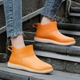 thumbnail image 6 of KANG Women's Rain BOOTS Fashionable Low Cut Rubber Boots Non Outdoor Work Shoes All Season Comfortable Casual Wear Lightweight Portable Garden Shoes, 6 of 9