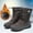 Brown, variant on Pisexur Black Friday Deals 2022! EGNMCR Womens Snow Boots Winter Warm Ankle Booties Waterproof Slip On Outdoor Fur Lined Comfortable Shoes for Women