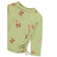 thumbnail image 3 of Poof Girl Girls' Shimmer Butterfly L/S T-Shirt - lime, 2t (Toddler), 3 of 4