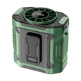 thumbnail image 1 of Ventilador de cintura, ventilador de refrigeración, recargable por USB, multifuncional, 100 velocidades, ventilador de collar Verde, 1 of 9
