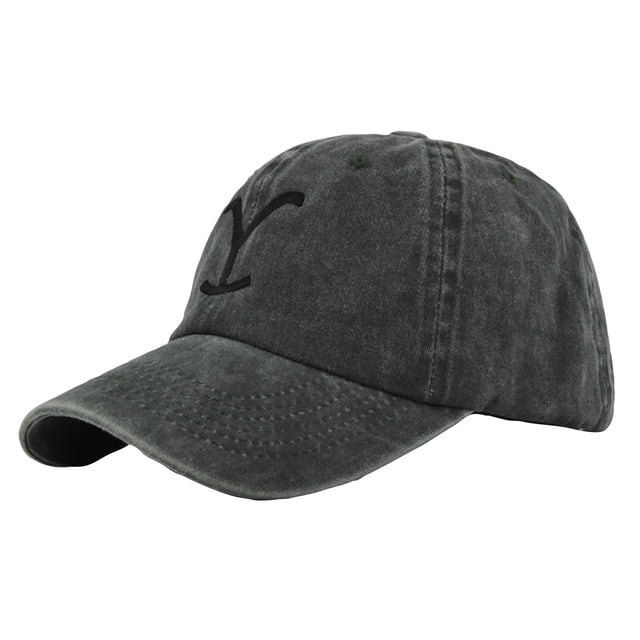 Yellowstone Dutton Ranch Hat Cross Ponytail Baseball Cap Distressed Outdoor Embroidery Sunscreen Hat Solid Color Cap
