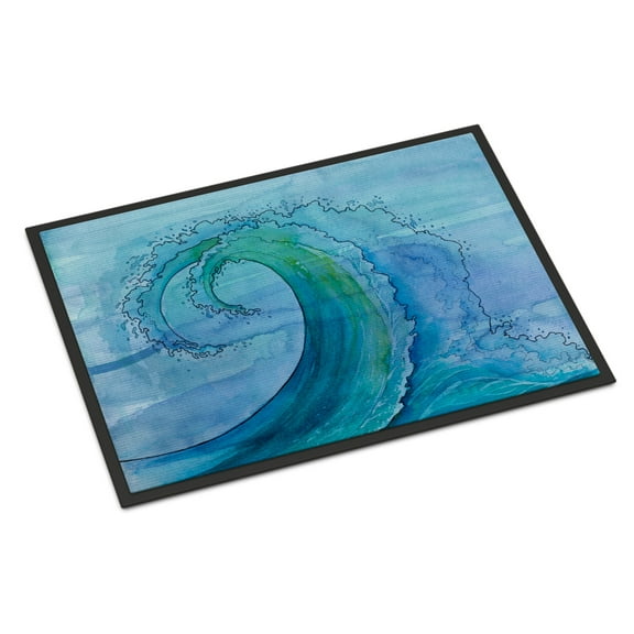 Abstract Wave Door Mat