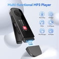 thumbnail image 3 of Reproductor MP3 AGPTEK U5PL de 64 GB con Bluetooth, radio FM gris, 3 of 8