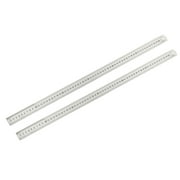 Uxcell Straight Ruler 24 Inch Metric Stainless Steel Measuring Ruler Tools 2 Pack