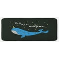 thumbnail image 1 of Narwhal Kitchen Mat, Hand Drawn Cartoon Character Star Patterned Narwhal with Inspirational Words, Plush Decorative Kitchen Mat with Non Slip Backing, 47" X 19", Multicolor, by Ambesonne, 1 of 1