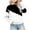 White, variant on ZCFZJW Kids Color Block Printed Sweatshirts Cute Boys Girls Long Sleeve Crewneck Pullover Tops Loose Fit Casual Graphic T-Shirts Coffee 5-6 Years