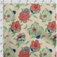 thumbnail image 3 of Soimoi Floral Print, Poly Taffeta Fabric, Decor Sewing Fabric by The Yard 56 Inch Wide, Decorative Fabric for Outdoor Upholstery, Umbrellas and Home Accents, Light Yellow, 3 of 5