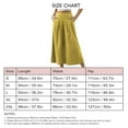 thumbnail image 4 of Women Loose Pants Casual Wide Legs Pleated Waist Ankle Trousers with Pockets for Female Yellow XXL, 4 of 6