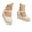 Beige, variant on Women's Closed Toe Platform Sandals Summer Buckle Ankle Strap Espadrilles Wedge Sandals