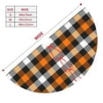 thumbnail image 3 of Yiaed Orange Plaid Print Christmas Tree Skirt , Tree SkirtsTree Mat for Christmas Winter Holiday Indoor Decorations-36", 3 of 7
