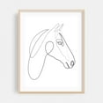 thumbnail image 2 of One line horse - H3 - Line Drawing Line Art Horse Minimalist Animal Black and White Sketch Modern Art Unframed Wall Art Print 11 x 14 inches, 2 of 4