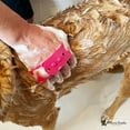 thumbnail image 2 of Warren London's Grooming Bath Brush for Dogs and Cats | Applicator for Shampoo & Hydrating Butter | Red, 2 of 7
