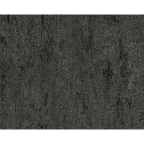 Concord Wallcoverings Textured Wallpaper Faux Structured Wall, Black Gray, 21 In x 33 Ft (56 sq. ft), 326515
