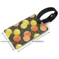 thumbnail image 2 of Hirioo Orange Lemon for Luggage ID Tag with Adjustable Strap Travel Baggage Bag Tags Suitcase Identify Labels for Women Men, 2 of 7
