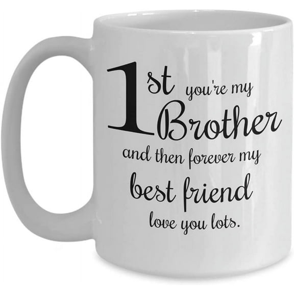 Best Friend Mom Dad Brother Gifts, Sibling Coffee Mug, Step Brother Gifts Ideas, Brother Birthday Graduation Gifts, Brother Christmas Present