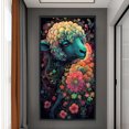 thumbnail image 3 of Hilo Algodón Bordado Punto Cruz Impreso Ovejas Y Flores 11CT 40x70cm, 3 of 9