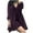Purple, variant on Kmdttou Summer Dresses for Women V Neck Fashion Plus Size Ruffle Long Sleeve Casual Shift Dress,Chic Day Dresses for Ladies Summer Wear