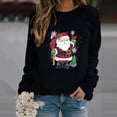 thumbnail image 4 of Sudadera con cuello redondo y manga larga para otoño e invierno, con estampado de Papá Noel, jersey navideño, ropa de calle, sudadera navideña informal, 4 of 5