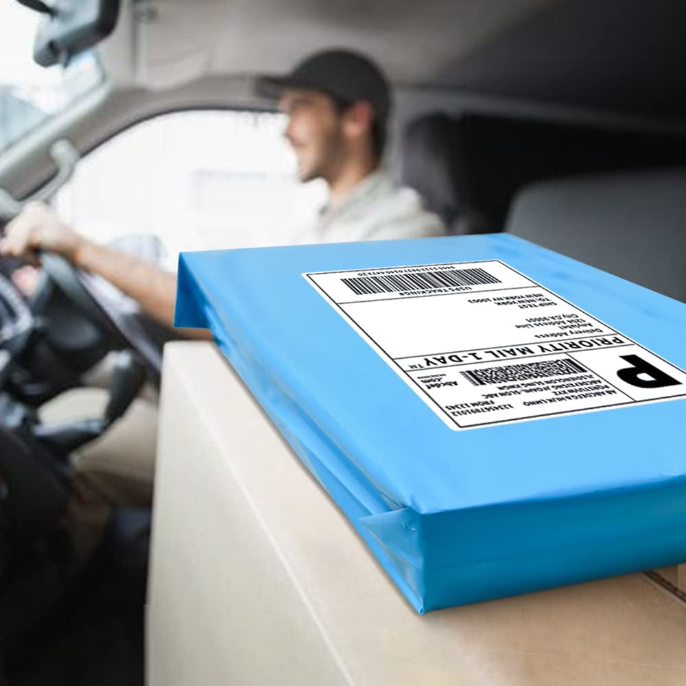 Polysells 6x9 inch Poly Mailers Shipping Envelopes, Postal Mailing Bags, 100 Pcs, Blue
