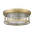 thumbnail image 3 of 493F3-MB-Z-Lite-Clarion - 3 Light Flush Mount In Transitional Style-6.25 Inches Tall and 16 Inches Wide-Matte Black Finish, 3 of 7