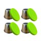 thumbnail image 1 of Recipiente de Acero Inoxidable para Aderezos, Diseño a Prueba de Fugas, Tapas Coloridas Fáciles de Abrir, Vaso Pequeño Reutilizable para Salsas, Apto para Lavavajillas, Portátil para Loncher, 1 of 1