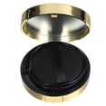 thumbnail image 3 of Black Round Plastic Makeup Case with Mirror for Cream Storage Travel Size, 3 of 8