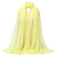thumbnail image 2 of HuangHuanChen Shawl Wraps for Women Fashion Thin Scarf Tassel Soft Long Shawls Breathable Versatile Chiffon Scarves Elegant Shawls and Wraps for Evening Dresses One Size, 2 of 5