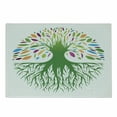 thumbnail image 1 of Tree of Life Cutting Board, Colorful Round Abstract Tree Life and Soul Eco Nature Design Image, Decorative Tempered Glass Cutting and Serving Board, Small Size, Multicolor, by Ambesonne, 1 of 1