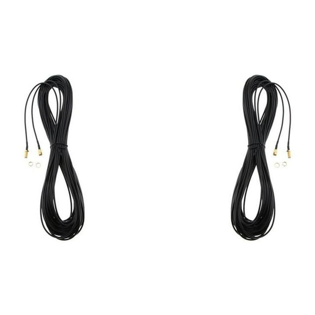 Paquete de 2 adaptadores de RP SMA Cable de extensión para enrutador inalámbrico n. degree 2
