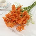 thumbnail image 4 of BITOUSHI Artificial Flowers, 12 pcs Silk Daisy, Artificial Gerbera Daisy for Home Decoration, Fake Wildflowers Spring Flowers for Wedding Decoration - Orange, 4 of 5