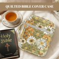 thumbnail image 4 of HELLHERO Portable Quilted Bible Cover for Women, Soft Pocket Bible Cover Case Polyester Fabric Bible Holder Case Retro Daisy Garden, 4 of 9