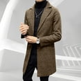 thumbnail image 4 of Miluxas Mens Trench Coat Collar Single Breasted Peacoat Winter Overcoat, 4 of 5