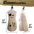 thumbnail image 3 of US Art Supply Large Canvas Adjustable Artist Apron - Size: 27" x 21", 3 of 6