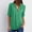 Mint Green, variant on Blmnix Short Sleeve Womens Tops 2024 Red Solid Loose V Neck Half Zip T-Shirts Shirts Trendy