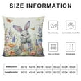 thumbnail image 5 of JEUXUS Easter Lumbar Pillow Cover Easter Pillow Cases Bunny Eggs Floral Butterfly Throw Pillow Covers Spring Holiday Purple Decor Oblong Pillowcase Rabbit Cushion Case Easter Day, 5 of 5