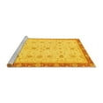 thumbnail image 2 of Ahgly Company Machine Washable Indoor Rectangle Oriental Yellow Modern Area Rugs, 4' x 6', 2 of 4