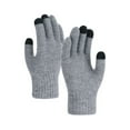 thumbnail image 2 of Warm Knitted Gloves for Women Winter Cycling Office Touch Screen Acrylic Gray Free, 2 of 3
