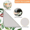 thumbnail image 4 of Christmas Dish Drying Mat for Kitchen Counter, Xmas Holly Berry Large Absorbent Dish Drainer Mat Non Slip Microfiber Drying Pad Coffee Bar Mat, 18 x 24 in, 4 of 7