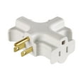 thumbnail image 3 of (2 pack) Hyper Tough Heavy Duty 3 Way Grounded Outlet Adapter for Indoor Use, 15 Amps, White, 3 of 9