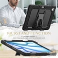 thumbnail image 5 of Case for iPad Air 13 inch (2026 M4/2025 M3/2024 M2), Rugged Shockproof Tablet Cases Cover with Kickstand, Black, 5 of 7