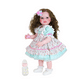 thumbnail image 1 of Muñeca Reborn para Niña Pequeña, Feliz Cumpleaños de 22 Pulgadas con Cara Pintada en 3D y Vinilo Completo Suave con Cabello Enraizado con un Pequeño Conejito de Peluche, 1 of 6