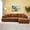 Orange, variant on Sailvan Chenille L-Shape Luxury Sectional Oversized Sofa, Comfy Sleeper Couch, No Assembly Required