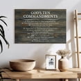thumbnail image 3 of Elephant Stock Ten Commandments Wall Art - Horizontal Canvas Wall Art - Living Room Wall Decor - Religion And Spirituality Canvas - Brown And Gray Decor - 24" x 16", 3 of 8