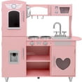 thumbnail image 1 of Cocinita de Madera Little monkey juguete cocina Grande Rosa para Niñas, 1 of 6