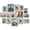 Dark Grey, variant on 15 Pack Picture Frames Collage Wall Decor For Mounting Or Tabletop Display  Gallery Frame Set Family Multi Sizes Including 3pcs 8x10 6pcs 5x7 4x6 Light Brown