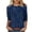 Navy, variant on Cilsoka 2026 Fashion Trendy Clothes, 3/4 Sleeve Tunic Tops for Women Floral Print T Shirt Round Neck Loose Casual Tshirts Elbow Length Tee Shirts