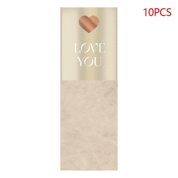 10pcs Single Rose Sleeves Flower Wrapping Bag Bouquet Packaging Bags Clear Cellophane Floral Wrappers For Valentine's Day